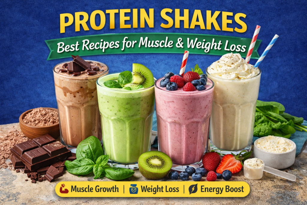 Protein Shakes پروٹین شیکس پٹھوں اور وزن کمی کے لئے